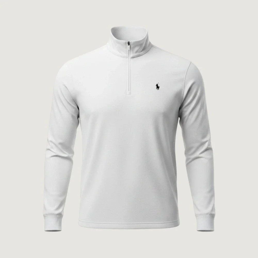 Polo Ralph Lauren Quarter Zip Mens XXL White Vietnam Performance Pullover Shirt